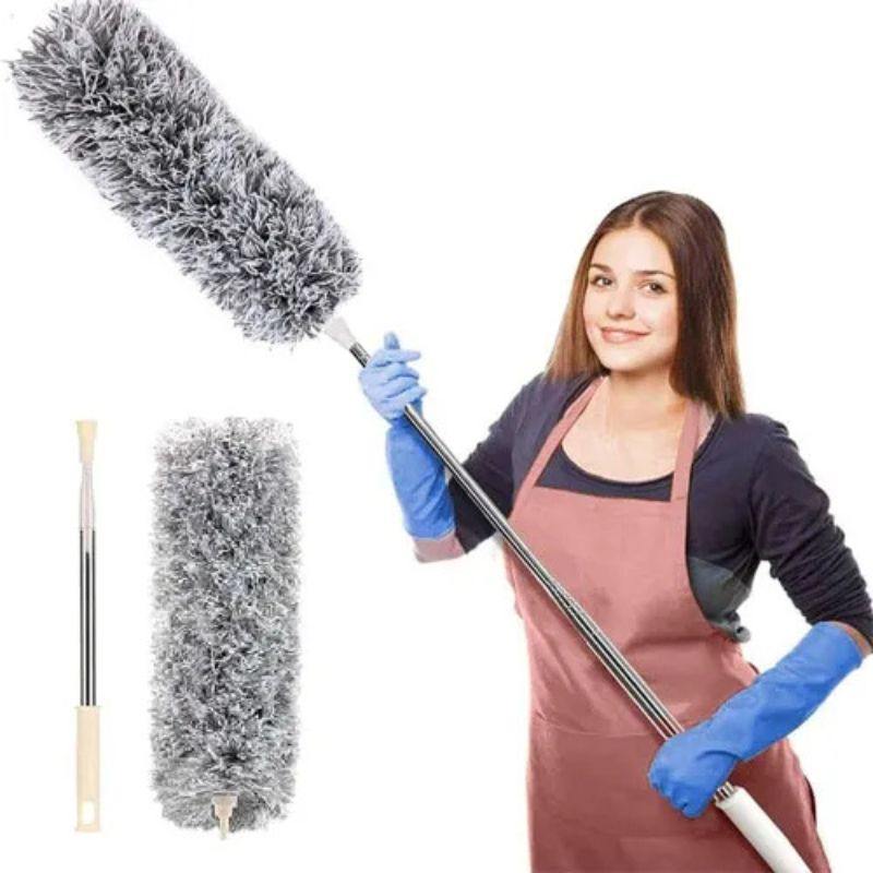 Extendable Microfiber Duster with Long Telescopic Handle | Long Reach, Bendable Head, Washable Fan & Ceiling Cleaner - My Store
