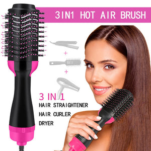 One Step Hot Air Brush | 3-in-1 | Dryer, Straightener & Volumizer for Effortless Styling - My Store