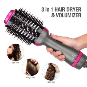 One Step Hot Air Brush | 3-in-1 | Dryer, Straightener & Volumizer for Effortless Styling - My Store
