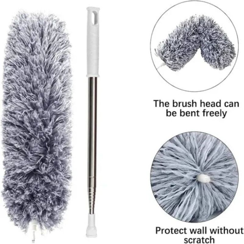 Extendable Microfiber Duster with Long Telescopic Handle | Long Reach, Bendable Head, Washable Fan & Ceiling Cleaner - My Store