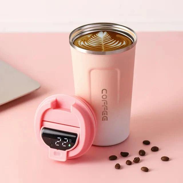 Smart Temperature Coffee Mug - 17oz | Insulated Stainless Steel Mug with Leakproof Lid | Perfect for Travel, Outdoor Sports, and Everyday Use - My Store