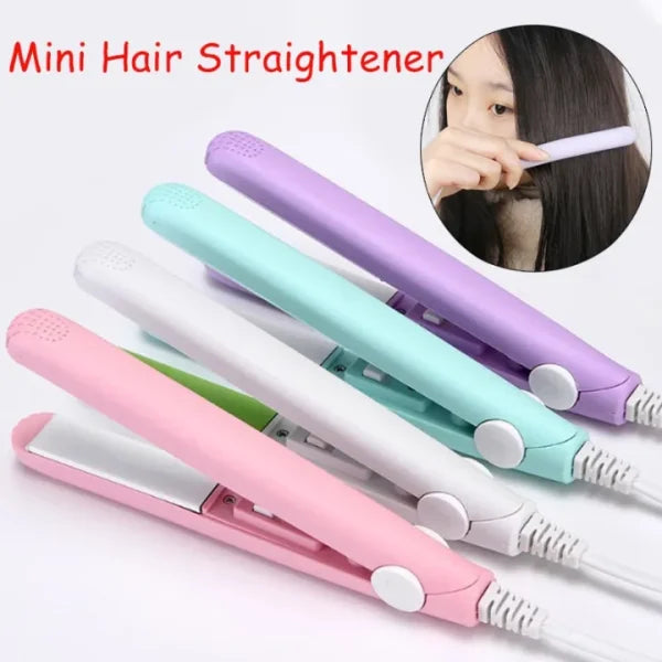Mini Portable Ceramic Hair Straightener & Curler | Smooth, Silky, Frizz-Free Styling | Random Color - My Store