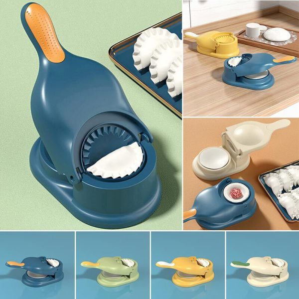 Pack of 2 | 10-Piece Multi-Function Spit Bone Plate Set + 2-in-1 Dumpling & Samosa Maker | Premium Food-Grade Kitchen Set (Random Color) - My Store